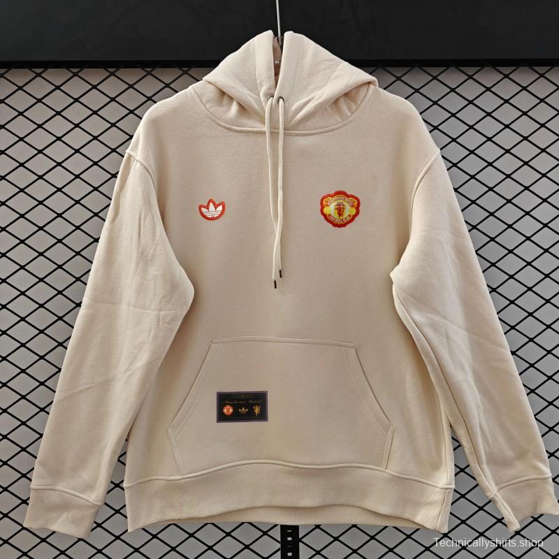 25/26 Manchester United Retro Embroidered Logo Hoodie 9 Colors