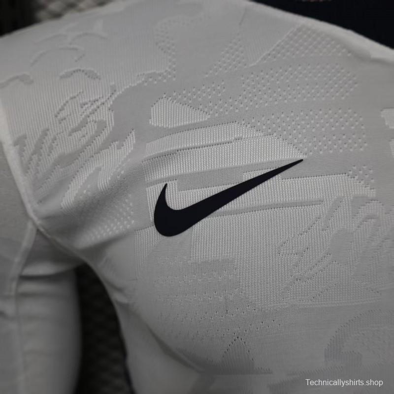 25/26 Player Version  England Home Long Sleeve Jersey