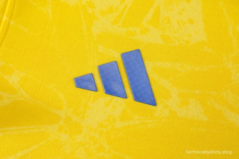 25/26 Colombia Yellow Embroidered Logo Hoodie