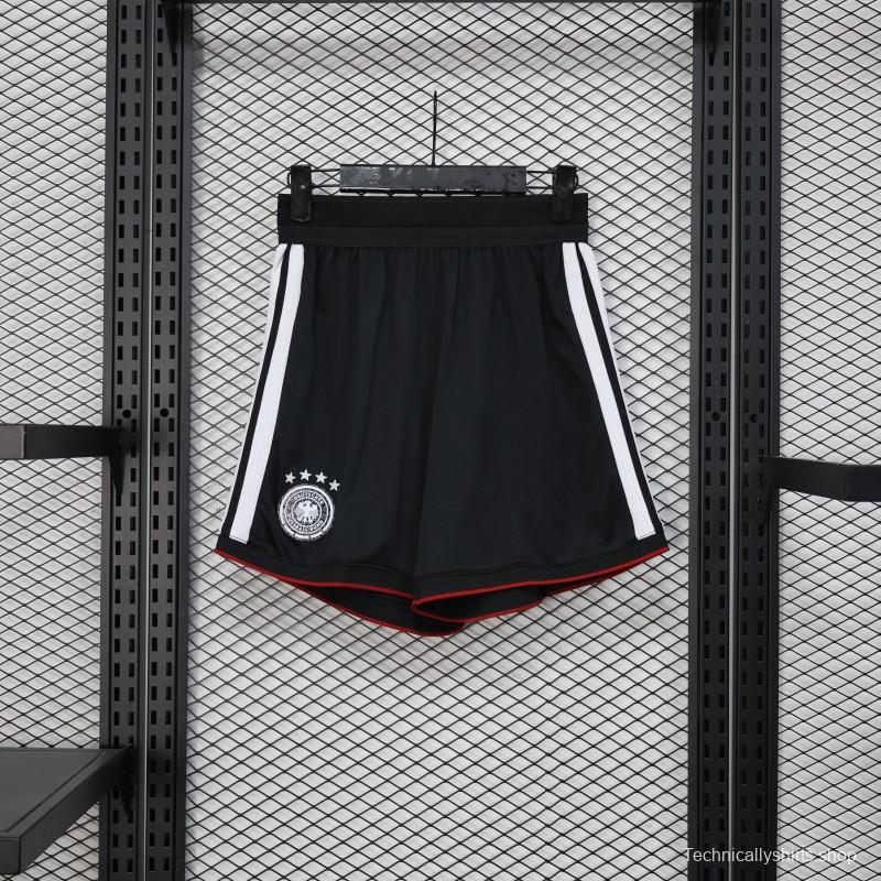 2026 Player Version Germany Black with White Stripes Shorts