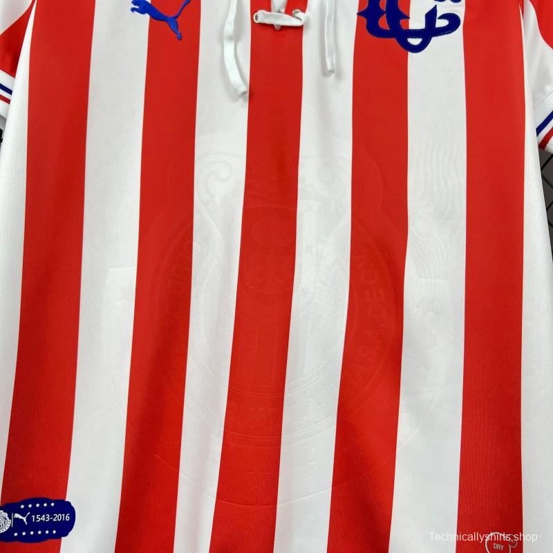 2016/17 Chivas Guadalajara 110th Anniversary Jeresy