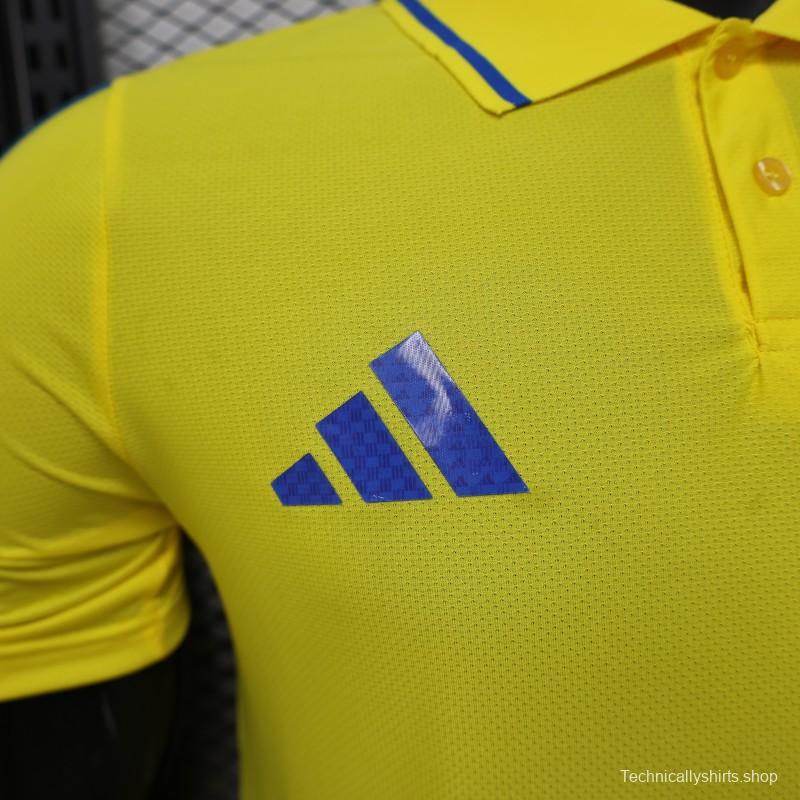 Player Version 2026 Colombia Yellow POLO Jersey