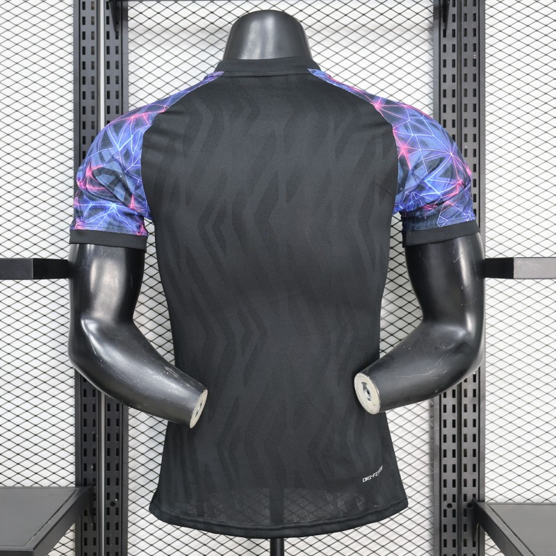 Player Version 25/26 FC Barcelona Black with Neon Geometric Pattern Jersey
