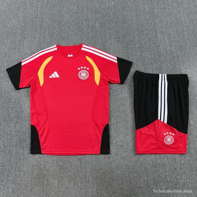 26/27  Germany Red Short Sleeve+Soccer Shorts