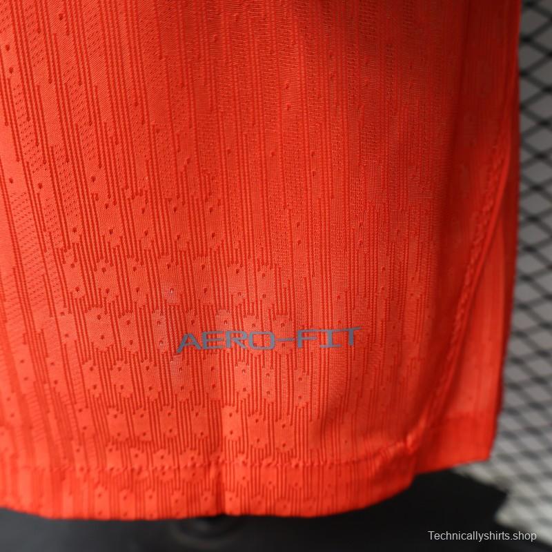 Player Version 2026 Norway Red & Blue with Flag Cross Pattern Home Jersey