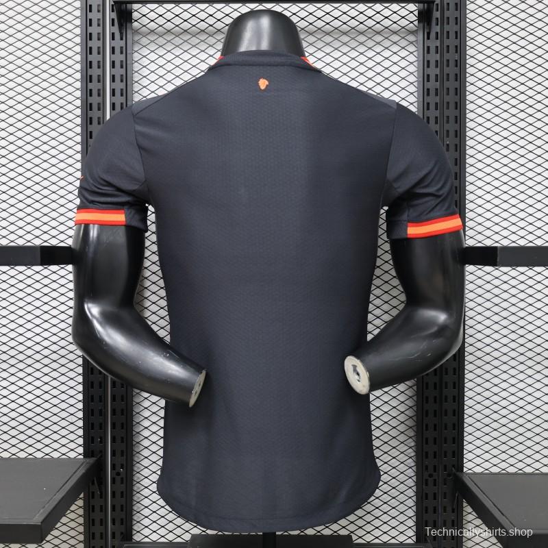 Player Version 26/27 AC Milan Away Navy Blue with Copper Orange Accents Jersey