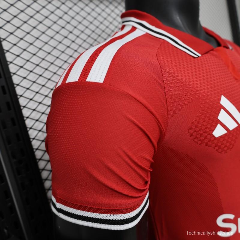 Player Version 25/26 Manchester United Red  Home Jersey