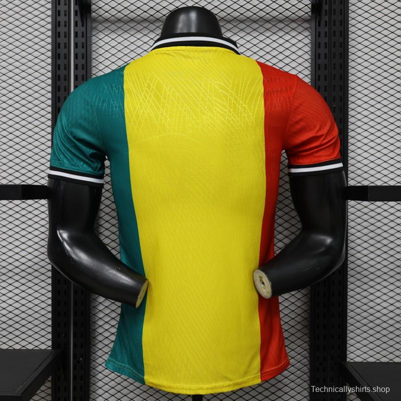 Player Version 2026 Ghana Special Edition Yellow Red Green with National Coat of Arms & Flag Jersey