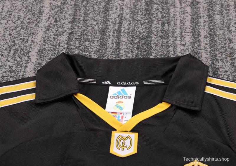 Retro Kids 99/01 Real Madrid Away Black Jersey