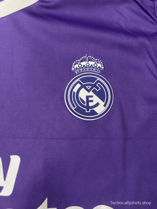 Retro Kids 16/17 Real Madrid Away Long Sleeve Jersey