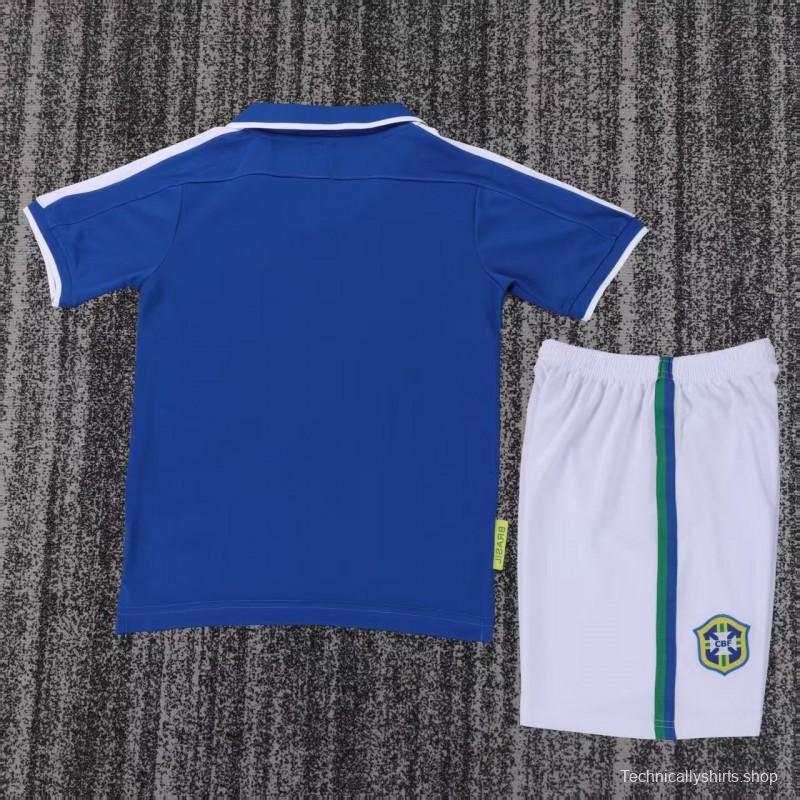 Retro Kids 1997 Brazil Away Jersey