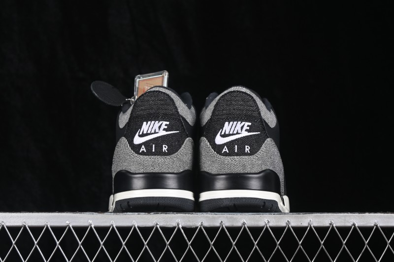 Levi's x Air Jordan 3 Retro 'Black Denim' Sneakers with Layered Washed Denim Upper - IR0914-400