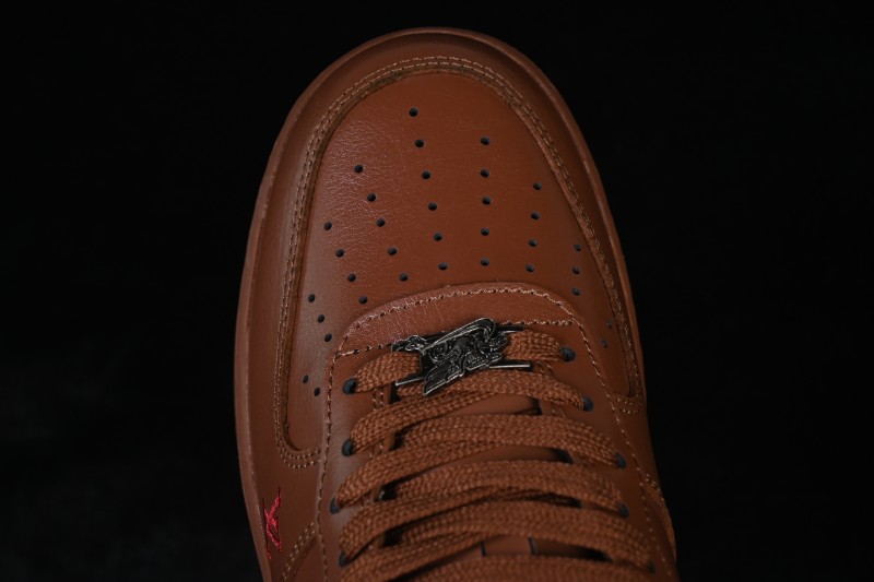 Nike Air Force 1 '07 Low Year of the Horse Edition Chestnut Brown Style Board Shoes - XY9025-002
