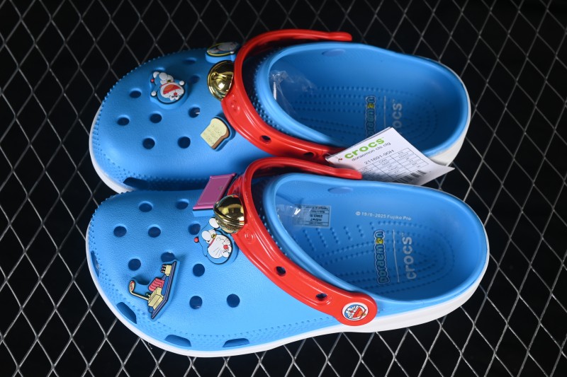 Crocs Classic Clog Doraemon Collaboration EVA Casual Clog Shoes in Blue - M4-M11