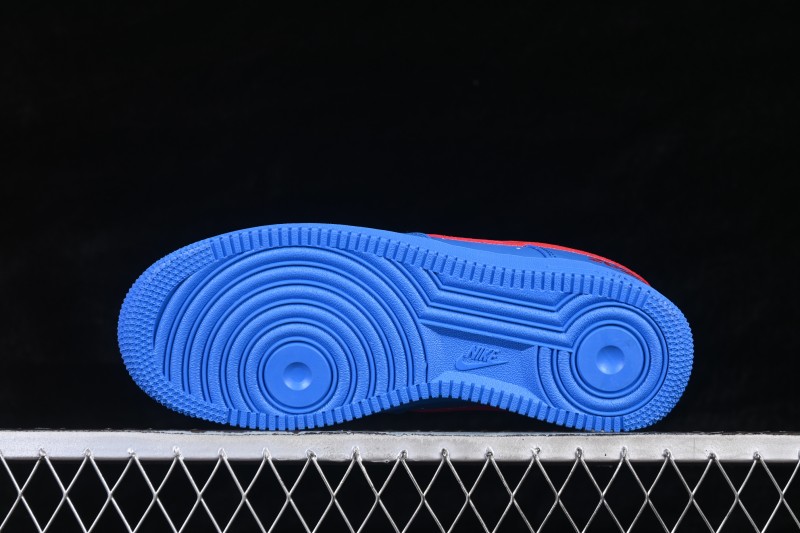 Nike Air Force 1 '07 Low Year of the Horse Limited Edition Casual Sneakers with Blue Flame and Red Accents - DF0188-128