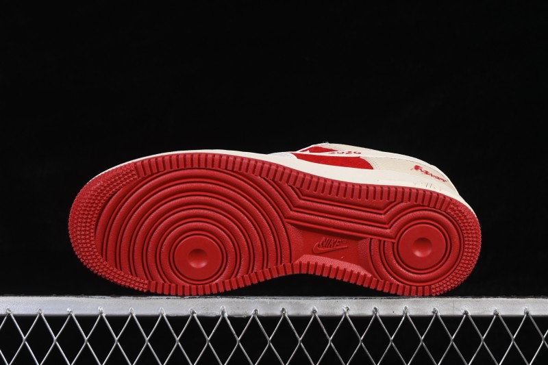 Nike Air Force 1 '07 Low Year of the Horse Limited Edition White Red Horsehair Chinese Style Casual Sneakers - XL1979-145