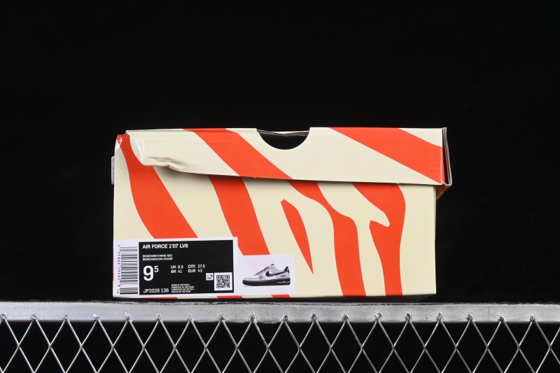 Nike Air Force 1 '07 Low Year of the Horse Limited Edition Grey Red Two-Tone Casual Sneakers - JP2026-136
