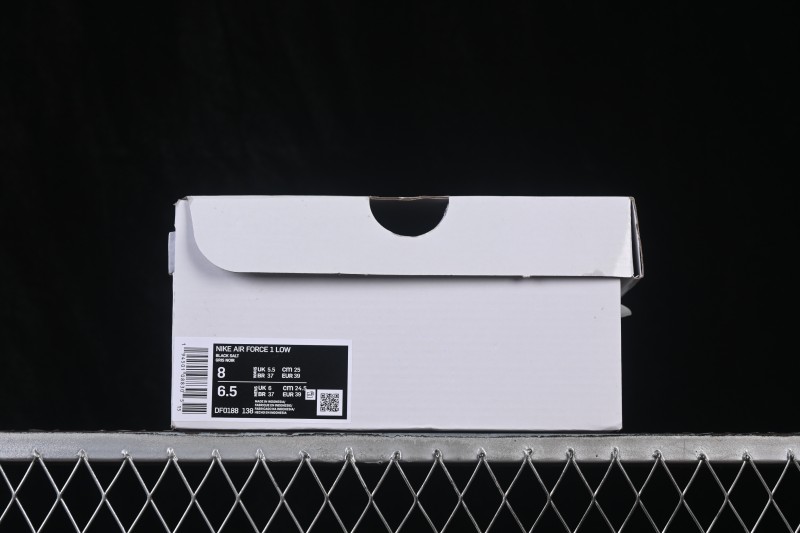 Nike Air Force 1 '07 Low Casual Sneakers in Grey and White with Contrasting Overlays - DF0188-138