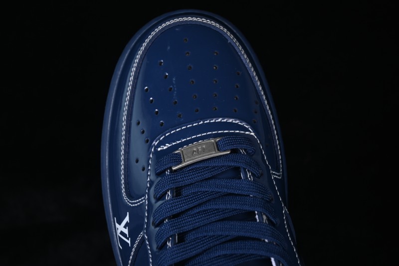 Nike Air Force 1 '07 Low Louis Vuitton Collaboration Casual Sneakers in Iridescent Blue - NH0601-524