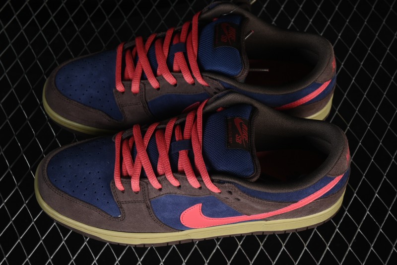 Nike SB Dunk Low Retro Skateboarding Shoes Baroque Brown Adobe - HQ1625-200