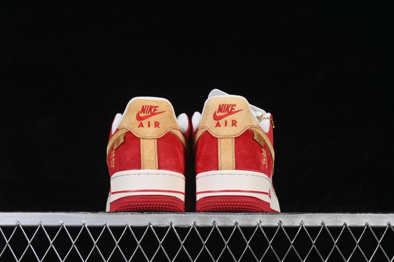 Nike Air Force 1 '07 Low Year of the Horse Limited Edition Red Gold Casual Sneakers - XD0028-014