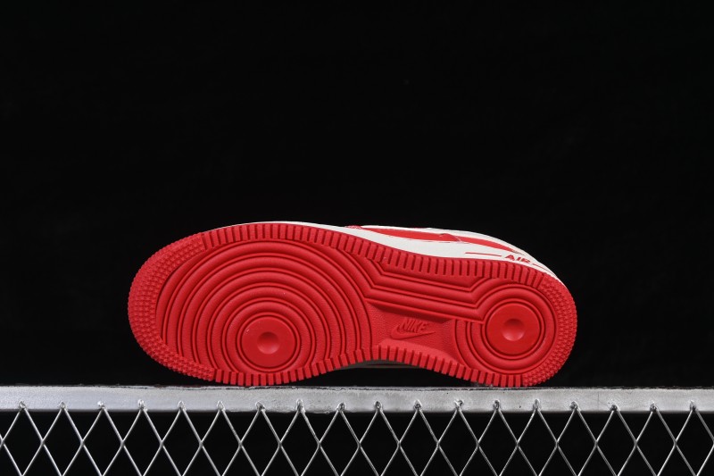Nike Air Force 1 '07 Low Year of the Horse Limited Edition Casual Sneakers with Crimson and Gold Accents - NH0601-523