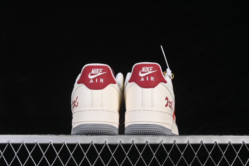 Nike Air Force 1 '07 Low Year of the Horse Limited Edition Red-White Contrast Casual Sneakers - JP2026-151