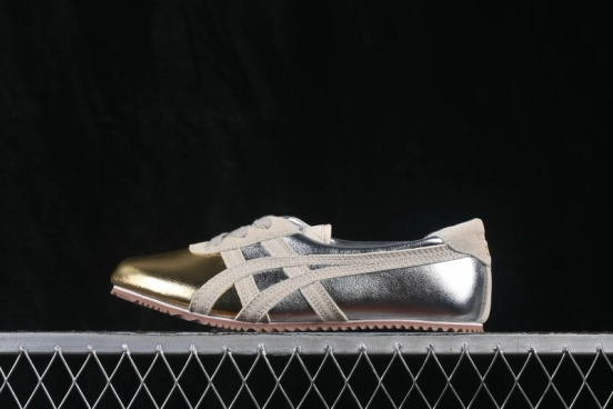 Versace x Onitsuka Tiger Tai-Chi Sakura Lace-Up Flat Low-Top Casual Sneakers - G.C3