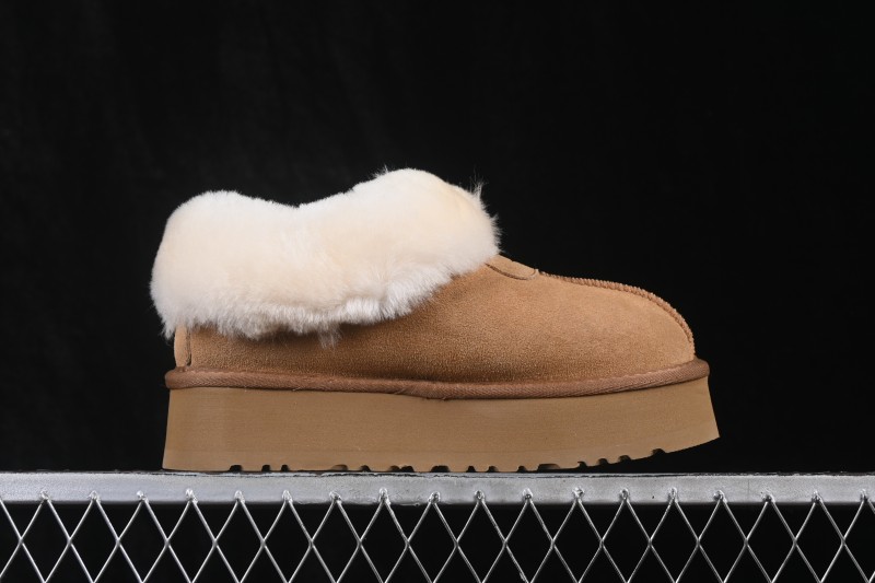 UGG Tazzelle H Tazzelle Water-Resistant Suede Winter Ankle Snow Boot with Fur Lining and Platform Sole - 1143791