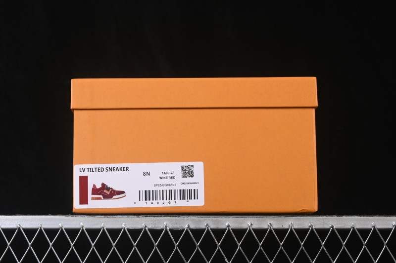 Louis Vuitton Trainer Sneaker Wine Red - 1A9JG7
