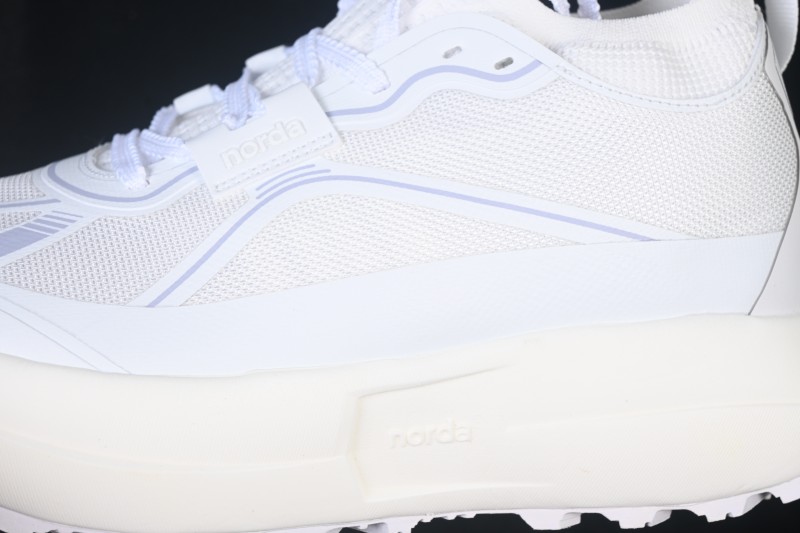 Norda 055 Trendy Stable Strong Durable Anti-Slip Wear-Resistant Trail Running Shoes - Cloud White
