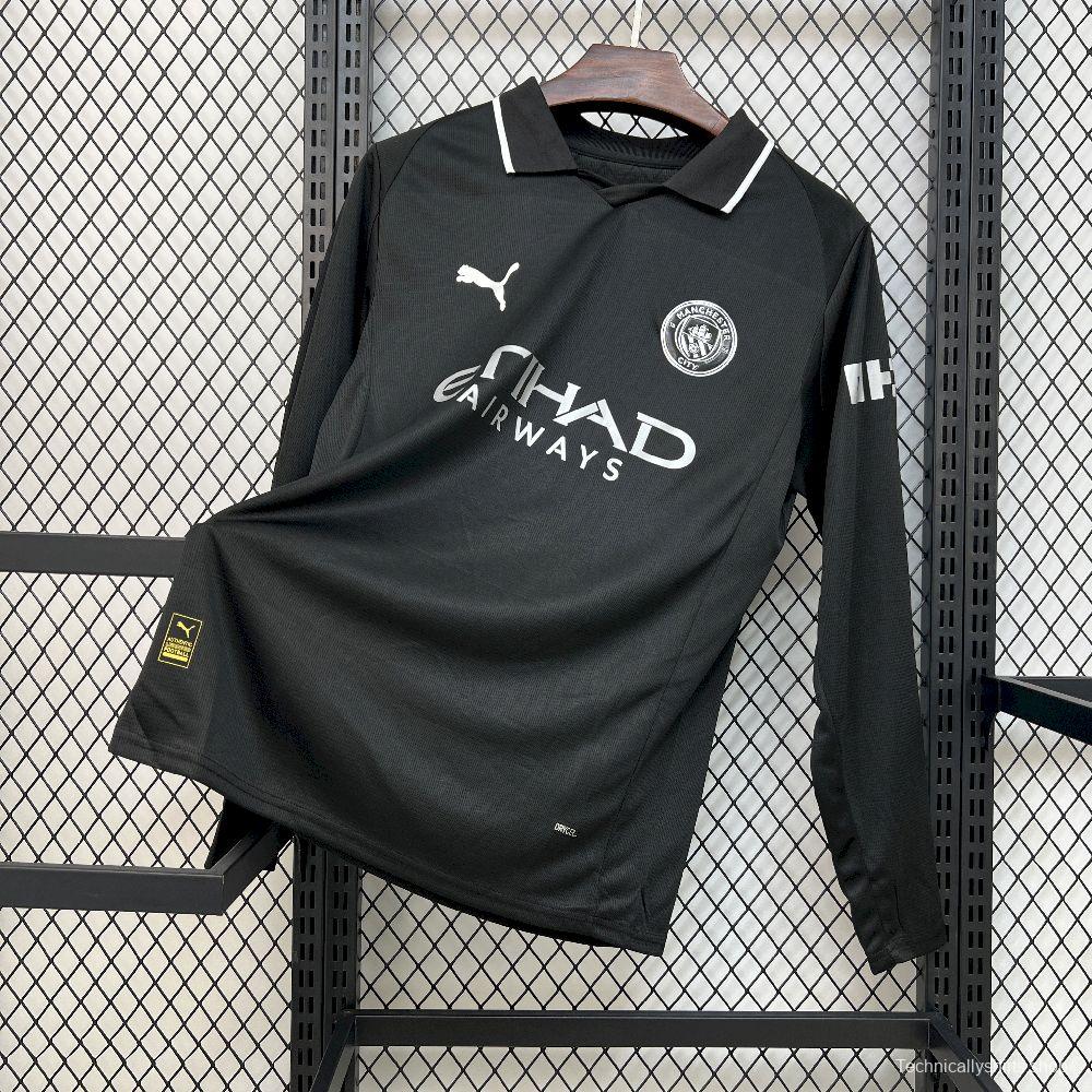 2025/26 Mens Manchester City Away Long Sleeve Jersey