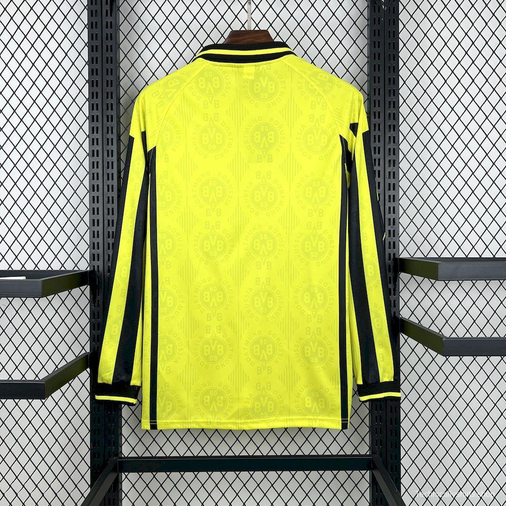 1996/97 Retro Borussia Dortmund Home Long Sleeves Jersey