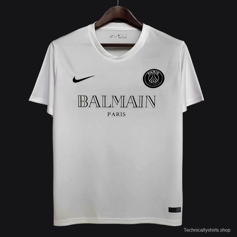 Retro 2020 PSGx Balmain White Jersey