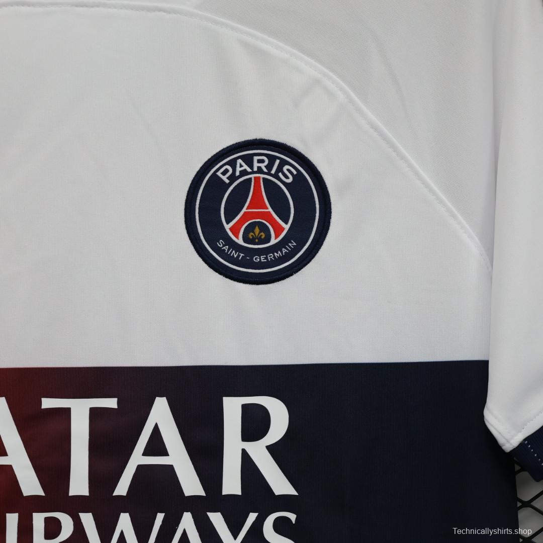 23/24 PSG Away White Jersey