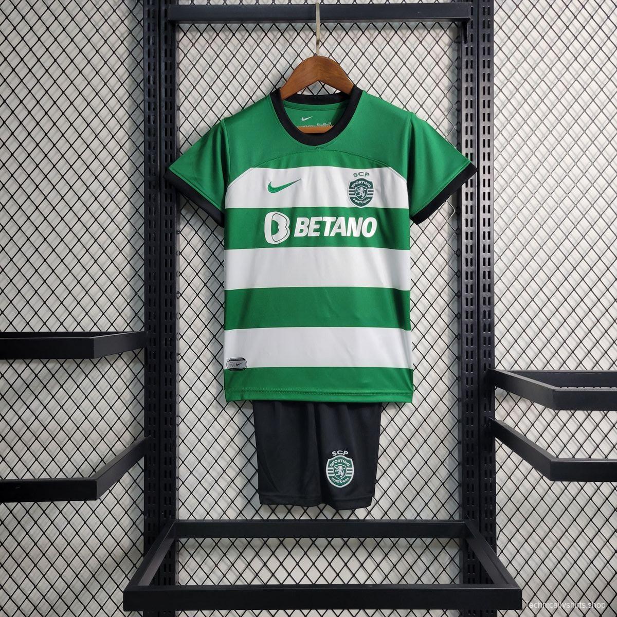 23/24 Kids Sporting Lisbon Home Jersey