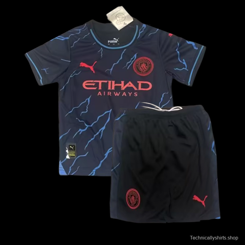 23/24 Kids Manchester City Third Jersey