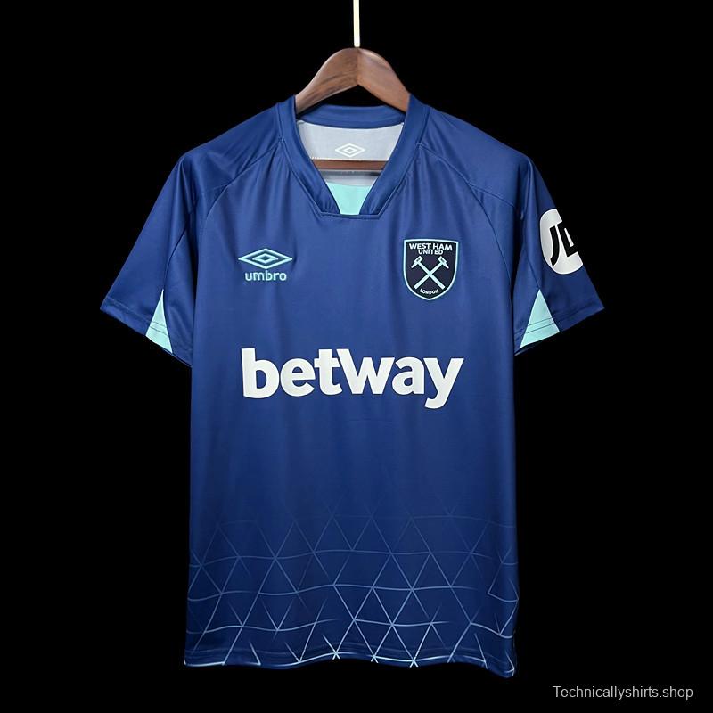 23/24 West Ham Third Blue Jersey