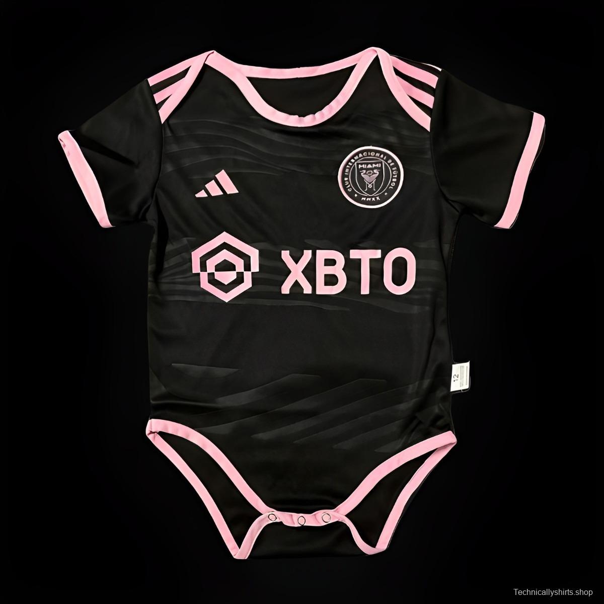 23/24 Inter Miami Away Black Baby Jersey（6-18Month）