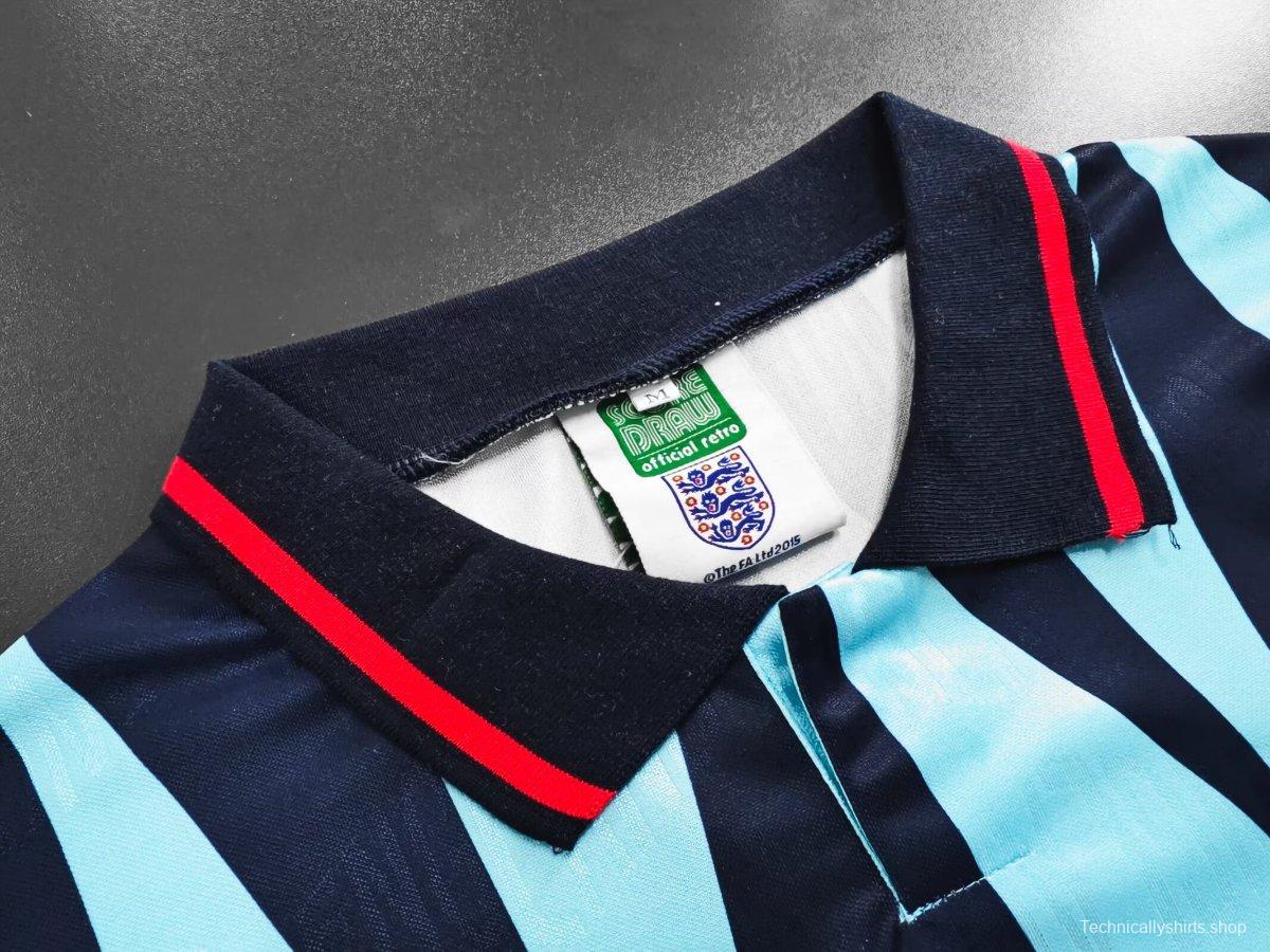 Retro 1992 England Third Blue Jersey