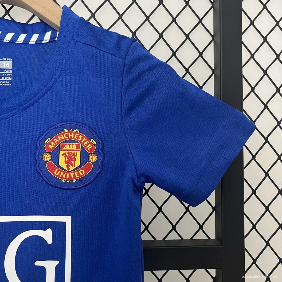 Retro 24/25 Kids Manchester United Third Blue Jersey