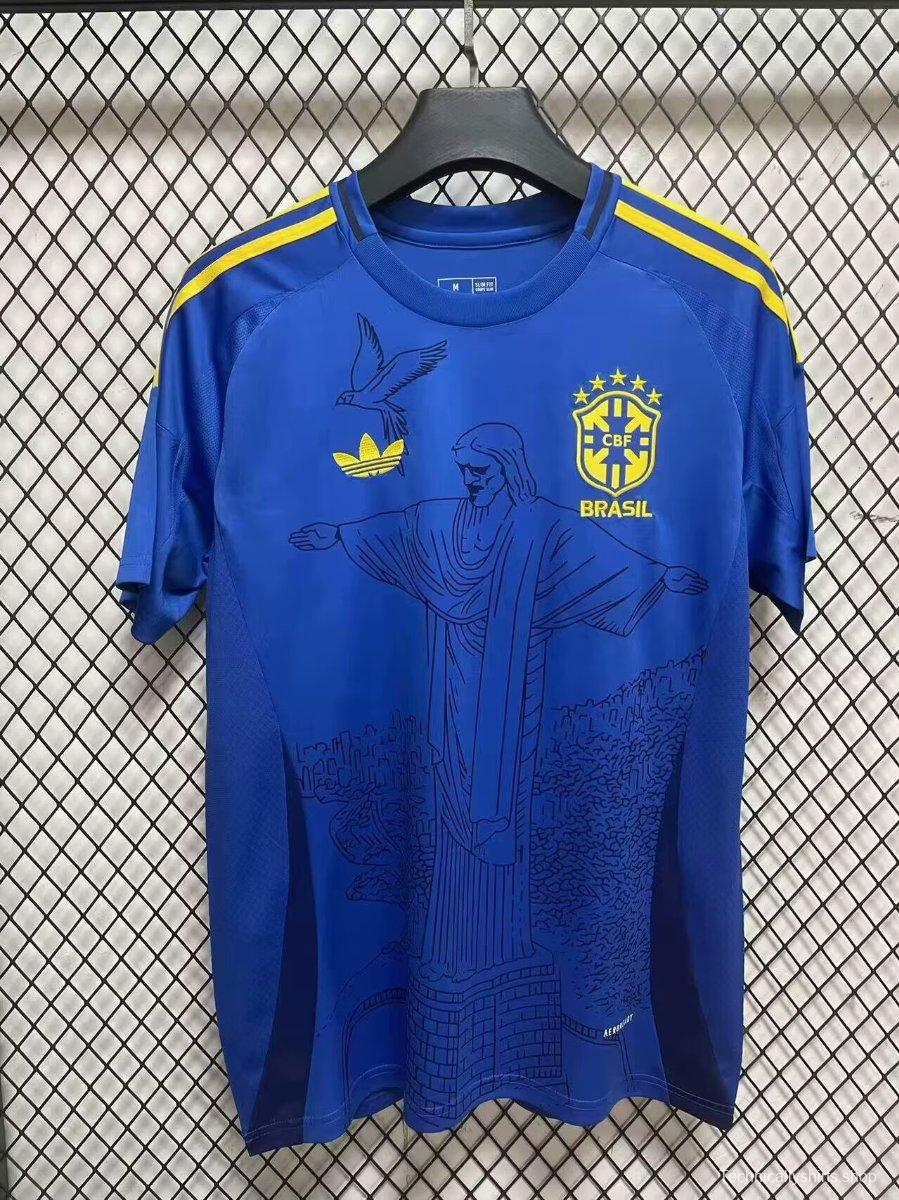 2024 Brazil Blue Special Jersey