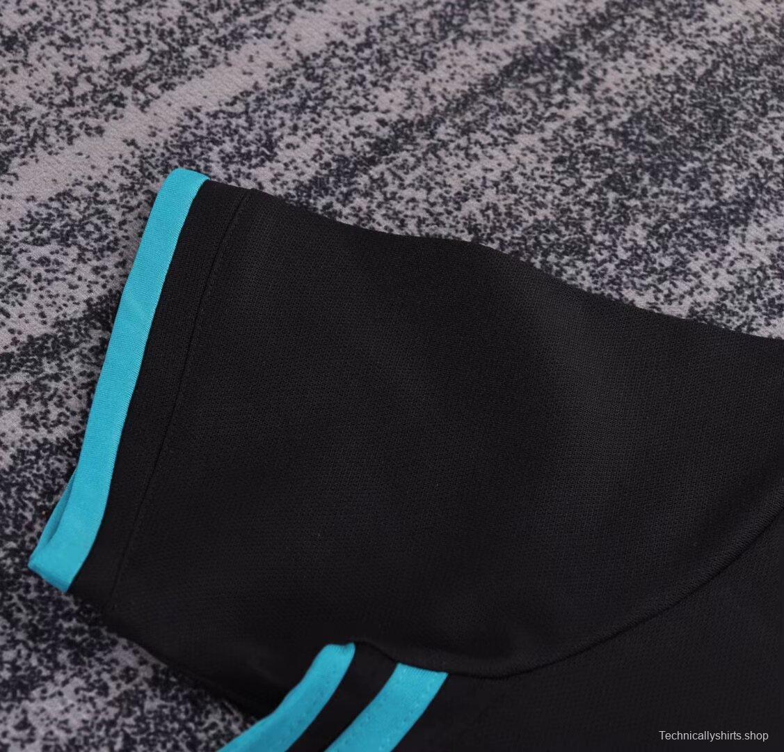 Retro Kids 17/18 Real Madrid Away Black Jersey