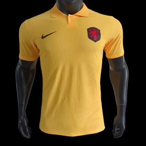 Player Version 2024 Netherlands Yellow POLO Jersey