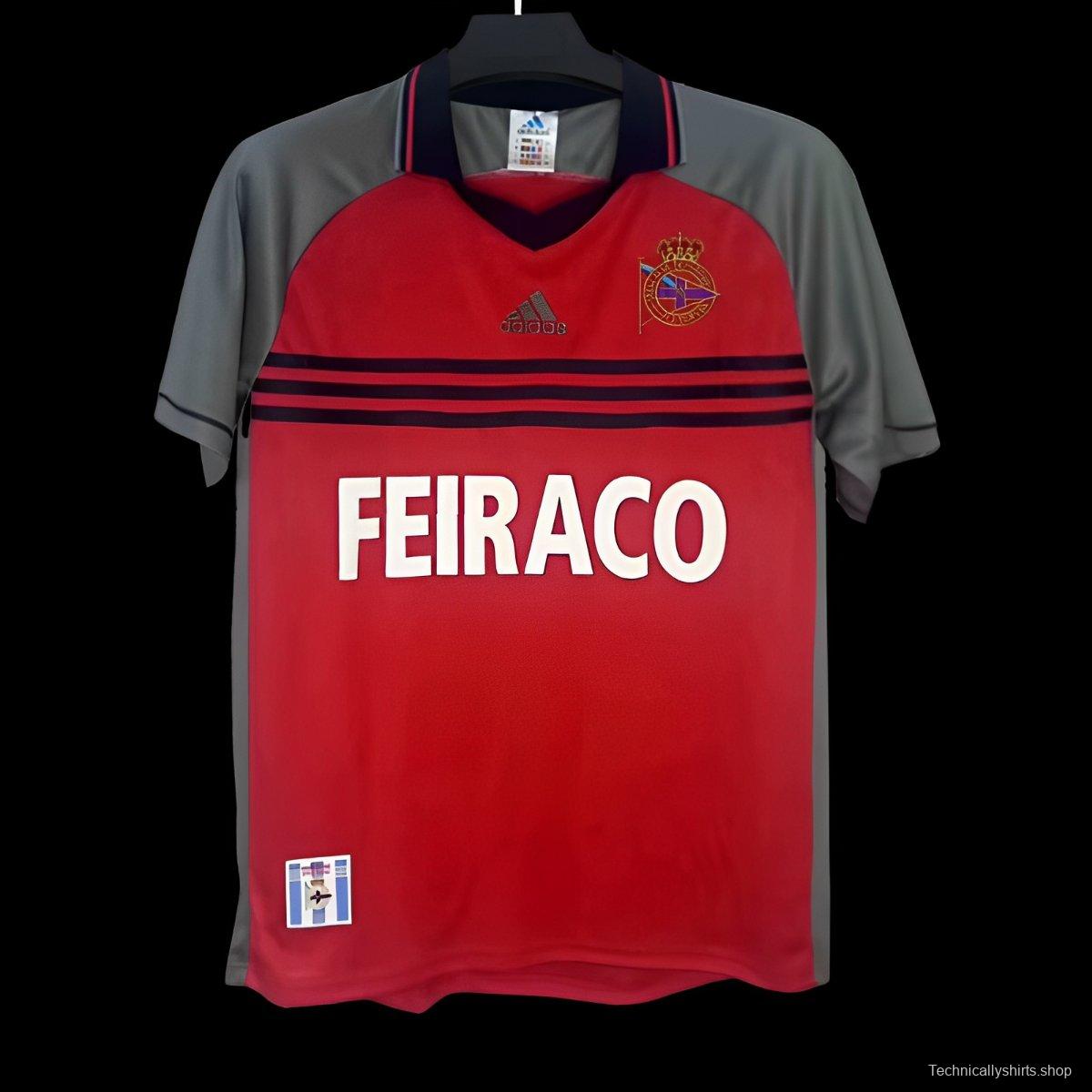 Retro 99/00 Deportivo La Coruna Third Red Jersey