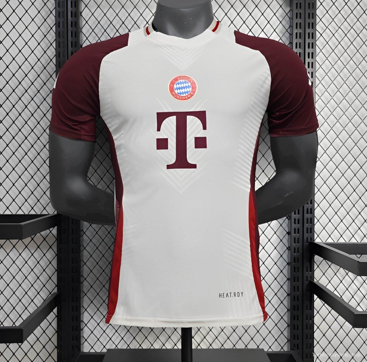 25/26 Player Version Bayern Munich Training White Wine Jersey