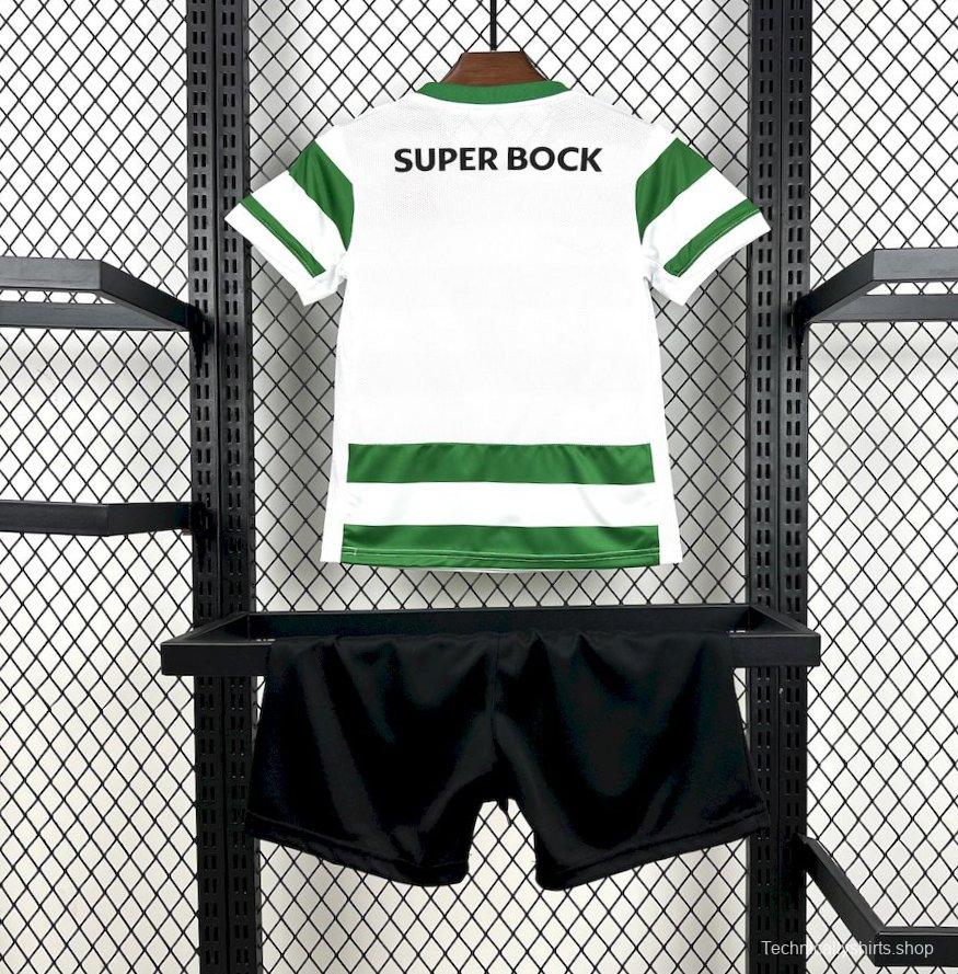 25/26 Kids Sporting Lisbon Home Jersey