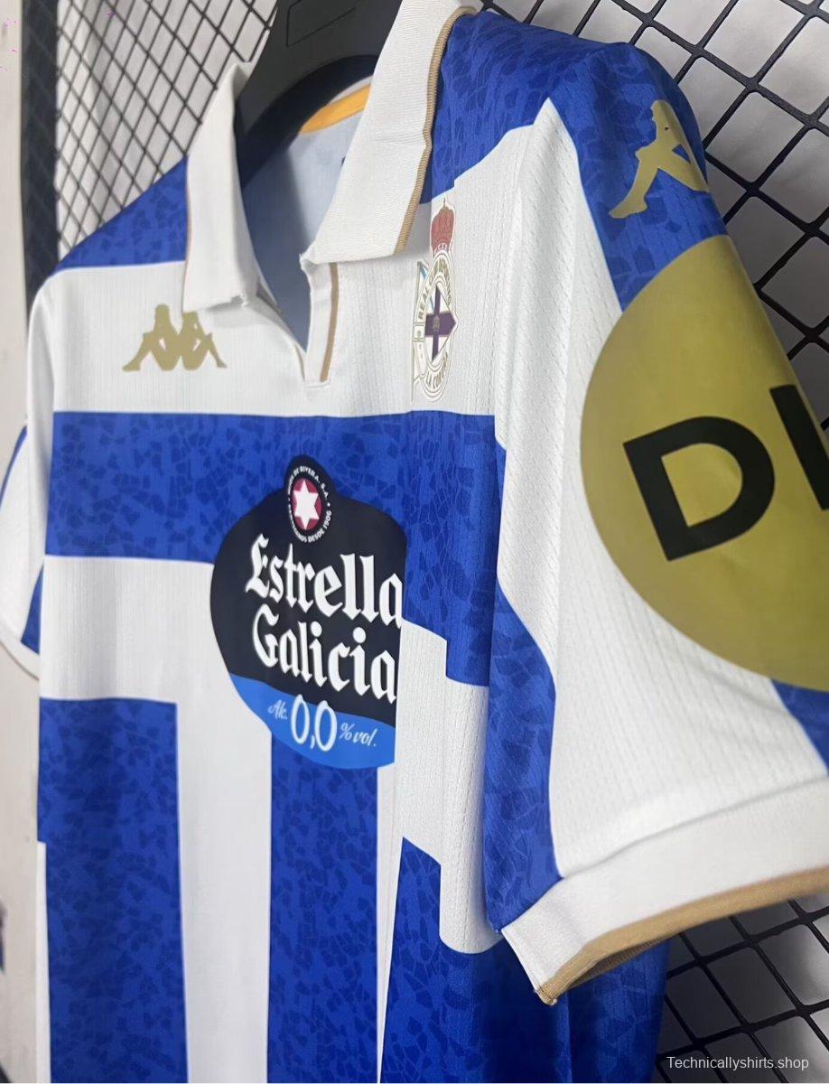 25/26 Deportivo de La Coruna Home Jersey
