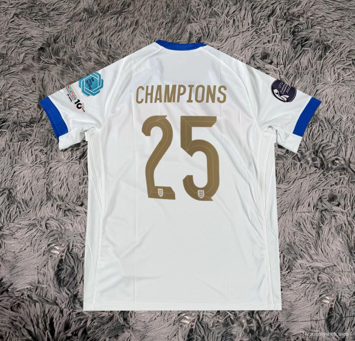 england woman euro 2025 winners full patch