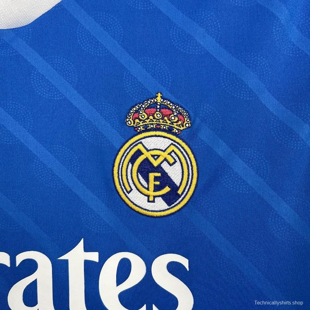 25/26 Real Madrid Third Blue Long Sleeve Jersey